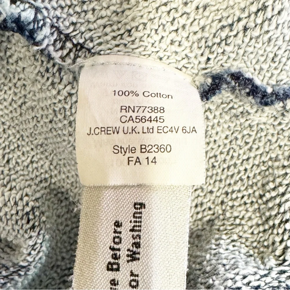 J.‎ Crew / Rivet and Thread | Navy Blue Distressed Thrashed Crewneck Sweater XS